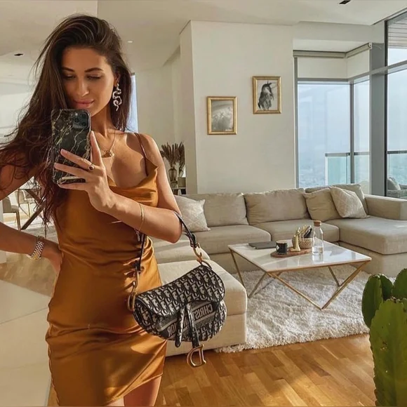 NEW! Authenticated Saddle Hand Bag Blue Dior Oblique Embroidery Iconic MSRP$5100 - Picture 7 of 16